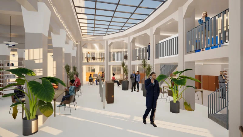 Renderbild neue Hauptbibliothek - geplant von GIL GmbH